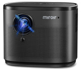 Miroir Mini Projector, Home HD Projector with Built-in Speaker, Auto Focus, Keystone Correction, Portable for Outdoor Movies, Compatible with Smartphone, TV Stick, Laptop, HDMI, USB