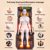 CNPSMYF Full Body Massage Mat with Heat, Foot Massager Whole Body Vibration Massage Pad 1.4-1.9m Adjustable Multifunctional Body Massage Mattress for Back Neck Lumbar Leg Foot