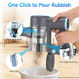 BlueEpic Cordless Vacuum Cleaner, 45KPA 45Mins Rechargeable Vacuum Cordless, Stick Vacuum with 2 Adjustable Modes, Handheld Vacuum for Home/Pet Hair/Carpet/Floor
