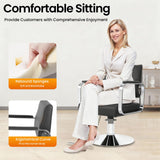 ZAWAYINE Barber Chair Salon Chair for Hair Stylist Hair Chair for Barbershop Home Height Adjustable & 360° Swivel Styling Salon Chairs Spa Beauty Salon Equipment, Max Load Weight 440Lbs