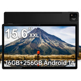 HOOGEE 15.6 Inch Android 14 Tablet, Octa-Core Long Battery Large Tablets