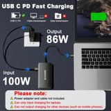 Laptop Docking Station 3 Monitors, 8 in 1 USB C Dock Dongle with 2 HDMI, DP