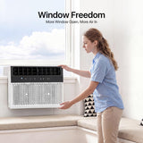 Aoxun 12000BTU U-shaped Window Air Conditioner with App Control,6-in-1 Window AC Unit Cools up to 520 sq.ft, Window AC Unit with Cool/Dry Fan/Auto Sleep,Energy Saving,Easy Install,Remote Control