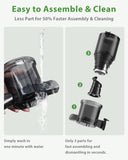 ECOSELF Juicer Machines Easy to Clean, With Wide Mouth & Large Feed Chute For Whole Fruits & Vegetables, Slow Masticating Juicer Hands-Free, Quiet Motor, Cold Press Juicer For Family, With Pusher
