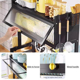 SofaHills Over Sink Dish Drying Rack 2 Tier Stainless Steel Dish Drainer with Cover and Utensil Holders Large Capacity Space Saving Kitchen Organizer
