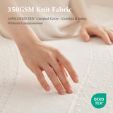 Lazyzizi Full Size Mattress, Fiberglass Free Green Tea 10" Memory Foam Mattress, Gel Infused Cooling Foam, Back Pain Relief, Washable Cover, Medium Plush Feel with Motion Isolating