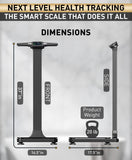Homerz Smart Scale – Bend-Free Smart Scale with BMI, Body Fat, Muscle Mass, Full Body Composition Scale with Digital Weight Tracking, Body Scan Scale with Handle, Body Fat Scanner