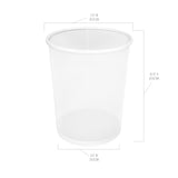 2-Pack 6-Gallon Round Steel Mesh Trash Can, Recycling Wastebasket, White