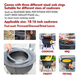 Multifunction Wood Burning Stove with Grill Rack,Large Portable Charcoal Grill,Rocket Stove for Outdoor/Backyard Cooking,Off Grid Living Supplies