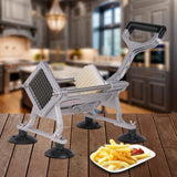 French Fry Cutter with 3 Blades, Potato Slicer French Fries Cutter, Potato Dicer Cuber Stainless Steel French Fry Press EASYROSE