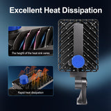 BIRITALO 240W Parking Lot Light LED, 36000LM Dusk to Dawn Wall Mount 4Pack