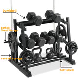Dumbbell Rack, Bongkim Dumbbell Set with Rack Stand, Dumbbells Weights Rack for Home Gym, Weight Rack for Dumbbells, Kettlebells, and Weight Plates 1100LBS Bongkim