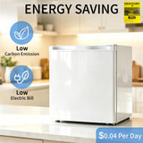 DOGHLY 1.7 Cu.Ft Mini Fridge with Freezer, Single Door Compact Refrigerator with 7 Adjustable Thermostat, Low Noise, Removable Shelf, Small Refrigerator for Dorm, Office, Bedroom, White