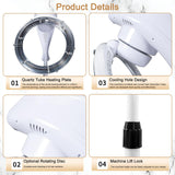 Professional 950W Standing Hair Dryer & Steamer with 360° Orbiting, Adjustable Height, and Floor Wheels for Salon Quality Hair Drying, Perming, and Color Treatments