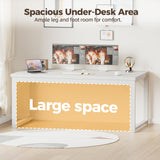 Mericonia 54 Inch Computer Desk, 1" Thick Heavy Duty Industrial Office Desk