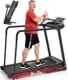 Redliro Walking Treadmill for Seniors Foldable - 400 Lb Capacity Senior Treadmill with Front & Long Handrails, 0%-2% Incline Home Recovery