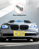BGGTMO Clear License Plate Cover - 1 Pack 100% Crystal Clear Bubble Car Tag Plate Protector, Street Legal Unbreakable Acrylic Protective Shield with Screws Caps