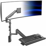 VIVO Ultrawide Wall Mount with Tray, Up to 49 in Screens, MOUNT-V120KB35C