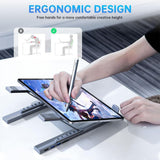 Laptop Stand with Docking Station 8 In 1 Ventilated Cooling Tablet Stand