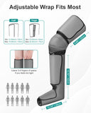 Leg Massager for Circulation and Pain Relief, Air Compression Foot Calf Thigh Massager with 2 Heat and 3 Vibration Functions Nekteck