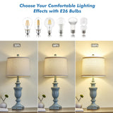 SAIWEYA 27.5" Set of 2 Farmhouse Table Lamps for Bedroom, 3 Way Dimmable Bedside Lamp with 2 USB +AC Outlet Nightstand Lamps for Living Room Resin Rustic Touch Lamps