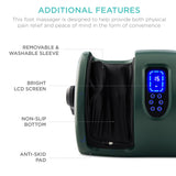 Best Choice Products Heated Shiatsu Foot Massager for Pain Relief, Plantar Fasciitis, Neuropathy, Blood Circulation w/Compact Design - Dark Green