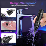 AREYZIN Nose Hair Trimmer for Men,Rechargeable Ear and Nose Trimmer,2026 Professional 2 in 1 Painless Eyebrow & Facial Hair Trimmer with IPX7 Waterproof Dual Edge Blades (Black)