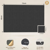 JBER Large Cork Board Alternative 72" x 48" - 24 Pack Self-Adhesive Felt Bulletin Board Tiles, Pin Board Vision Board for Walls, Office & Home Decor (Black)