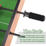 WIN.MAX Mini Foosball Table (Upgrade) 20-Inch Foosball Table Adult Size Top Football/Soccer Game Table for Kids Easy to Store