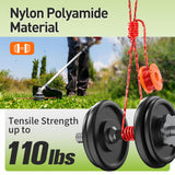 VOSOIR 10 Pack WA0010 Weed Eater String Compatible with Worx, 0.065 inch 10ft/Pack, Replacement Trimmer Line Spool, Compatible with Worx String Trimmers (8 Line spools+ 2 Caps)