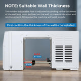 U-Shaped Window Air Conditioner, 10,000 BTU Window AC Unit Cools Up to 450 Sq. Ft for Bedroom/Living Room, Saddle AC Unit with Full Window View, Quiet & Energy Saving, Installation Kit Included