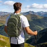 RealCool Hiking Backpack for Men Women,20L Lightweight Waterproof Travel Camping Backpack Hiking Daypack for Cycling Running,Army Green