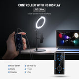 NEEWER 8" 18W High Power Desk Ring Light with Stand & Phone Holder, Circle Selfie Ringlight for iPhone Streaming Vlogging Recording, Video Conference Lighting Kit for Laptop Computer Zoom Call, RH8B