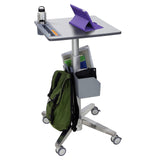 Ergotron – LearnFit Mobile Standing Desk, Adjustable Height Small Rolling Laptop Computer Sit Stand Desk with Wheels for Classroom, Office, Medical or Home Use – Adjusts from 33 to 49 Inches – Grey Ergotron
