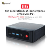 Beelink SER5 Mini PC, AMD Ryzen 5 5500U 16G DDR4 480G NVMe SSD Win 11 Pro