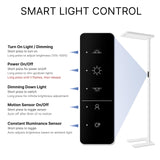 PalFish Pure Light Floor Lamp - Motion Sensor, 9500LM Full Spectrum 4000K Natural Daylight, 60,000+ Hour Lifespan, Dimmable 100W Eye-Care Standing Reading Lamp for Home Office