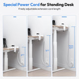NTONPOWER Desk Clamp Power Strip 10 FT, 20W USB C Fast Charging Station