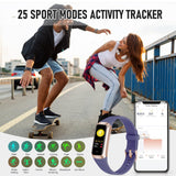 Bakoor Fitness Tracker with 24/7 Heart Rate Blood Oxygen Sleep Monitor, 1.10" AMOLED Touch Screen Step Trackers, IP68 Waterproof Steps Counter Pedometer for Women Men