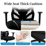 YFO Big and Tall Office Chair 500LBS - Computer Desk Chair with Adjustable Lumbar Support, Heavy Duty Ergonomic Mesh with 360 Rotation 4D Arm and Extra Wide Comfty Seat