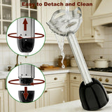 Cordless Immersion Blender Hand Blenders Set,Variable Speed 4 in 1 Stick Emulsifier with Chopper and Whisk for Soup, Baby Food and Smoothies (Black)