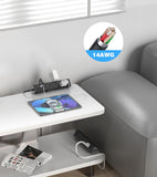 VILONG Desk Clamp Power Strip, Edge Mount, 8AC, 8USB (4 USB-C), 1200J
