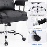 Big and Tall Ergonomic Office Chair,500LBS Heavy Duty Office Chair(Black)