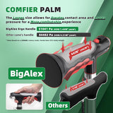 BigAlex Folding Walking Cane with Two Led Lights for Elderly Solid Base Adjustable Walking Stick with Carrying Bag for Men Women