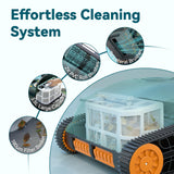 CliBot S5 Cordless Pool Vacuum Robot, with Smart Navigation, Wall Cleaning, 5580 GPH Suction, 180 Mins Runtime, 3 Brushless Motors, Pool Cleaner for Inground and Above Ground Pools up to 3,229 Sq. Ft
