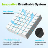 Cooling Gel Wheelchair Seat Cushion for Sciatica, Back, Pressure Sore and Ulcer Pain Relief