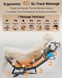 BOSSCARE 2026 4D Massage Chair Full Body, 24 Modes Zero Gravity SL-Track Shiatsu Recliner- AI APP Control Airbag Massage with Body Scan, Deep Yoga Stretch, Foot Rollers, Built-in Heat System(Brown)