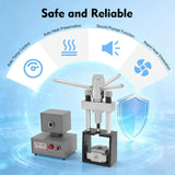Split Dental Flexible Denture Machine, 110V 400W Flexible Denture Injection System with Heater & Heat Press