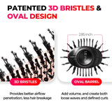 TYMO Hair Dryer Brush Blow Dryer Brush in One, 4 in 1 Ionic Hairdryer and Styler Volumizer with Oval Titanium Barrel, Hot Air Straightener for Smooth Frizz-Free Blowout, Gold
