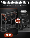 Dumbbell Rack, Hold Up to 1100LBS, Heavy Duty Weight Storage Rack with Adjustable Width, Non-Slip & Floor-Friendly, Home Gym Organizer for Strength Training Equipment