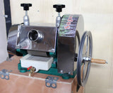 INTSUPERMAI Sugar Cane Press Juicer Machine Manual Sugarcane Juice Extractor with Stainless Steel Shell and 2 Knives